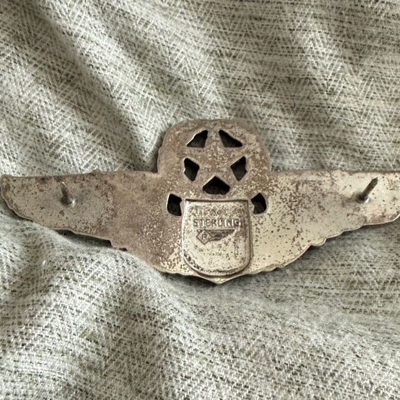 WWII US Air Force USA Senior Pilot Wings Badge - Picture 9 of 10